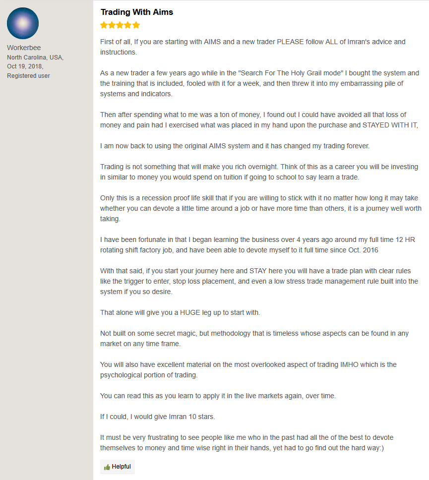 AIMS Trader Review #15